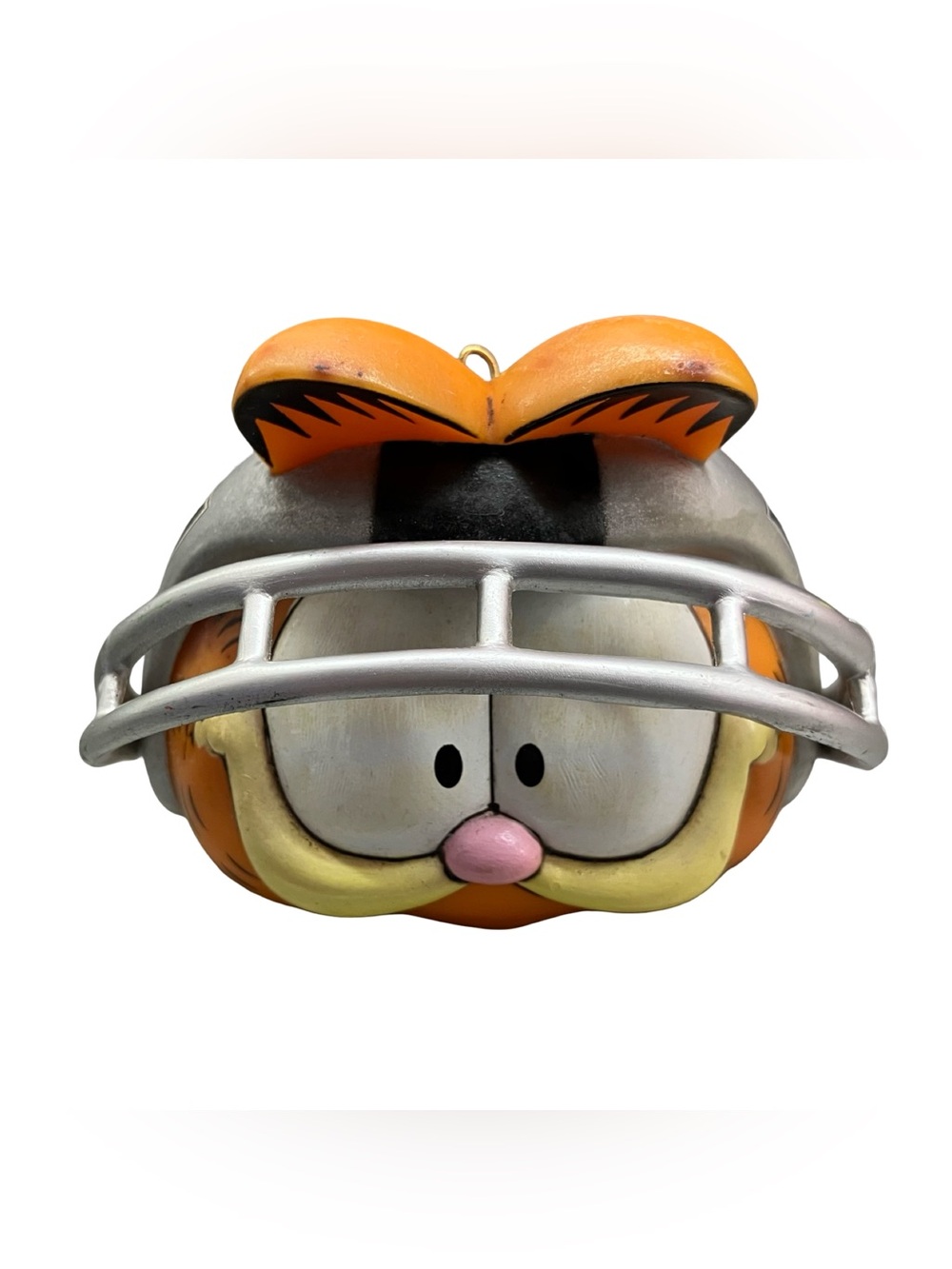 Enesco Garfield the Cat NFL Ornament Raiders 1981 Football Helmet Oakland VTG